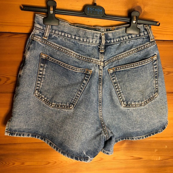 Ann Taylor Denim High Waisted Short Shorts, size 8 - Picture 3 of 7